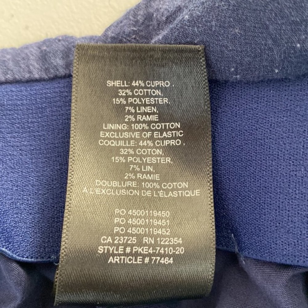 Aritzia Wilfred Navy Pursuit Faux Wrap Mini Skirt Size S - Picture 9 of 9